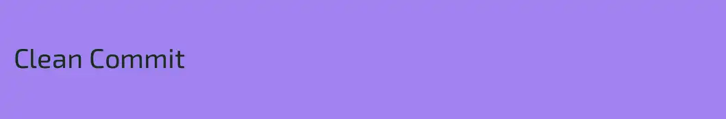 Clean Commit